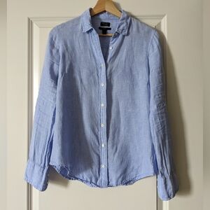 Baird McNutt Irish Linen J.Crew Button Down Size 4